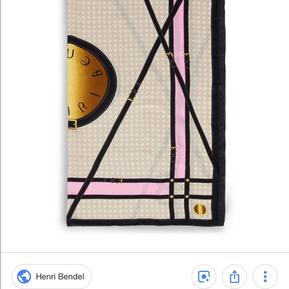 Henri Bendel silk scarf HUGE - Picture 4 of 4